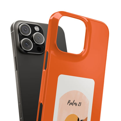 Dual-Layer Phone Case Inspired by Psalm 23 - #Orange