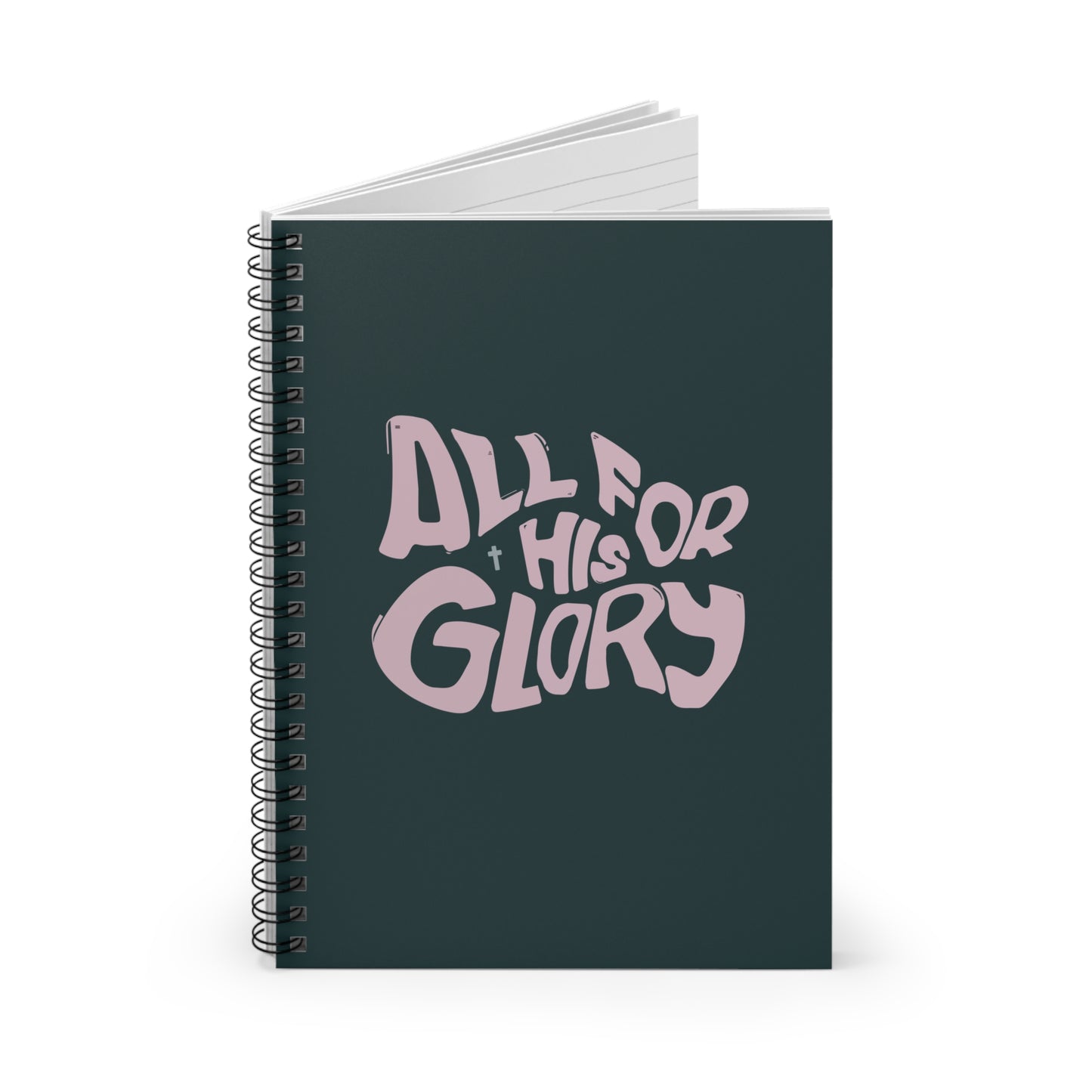 "All for His Glory" Spiral Notebook