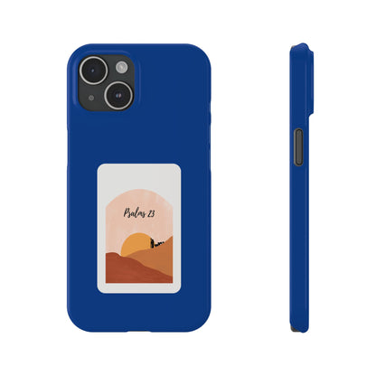 Dual-Layer Phone Case Inspired by Psalm 23 - #Darkblue