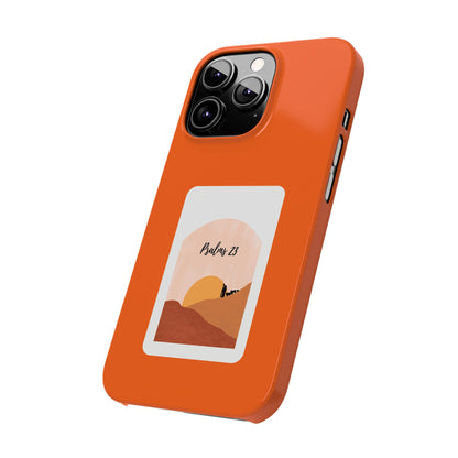 Dual-Layer Phone Case Inspired by Psalm 23 - #Orange