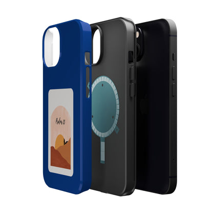 Dual-Layer Phone Case Inspired by Psalm 23 - #Darkblue