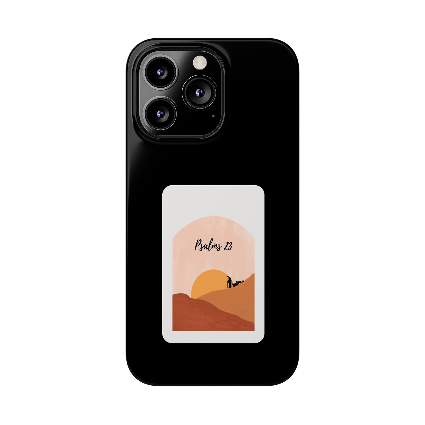 Dual-Layer Phone Case Inspired by Psalm 23 - #Black