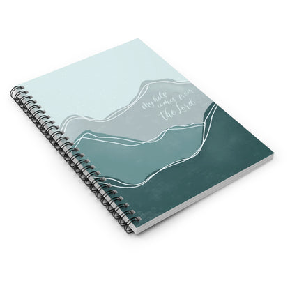 "My Help Comes from the Lord" Inspirational Spiral Notebook