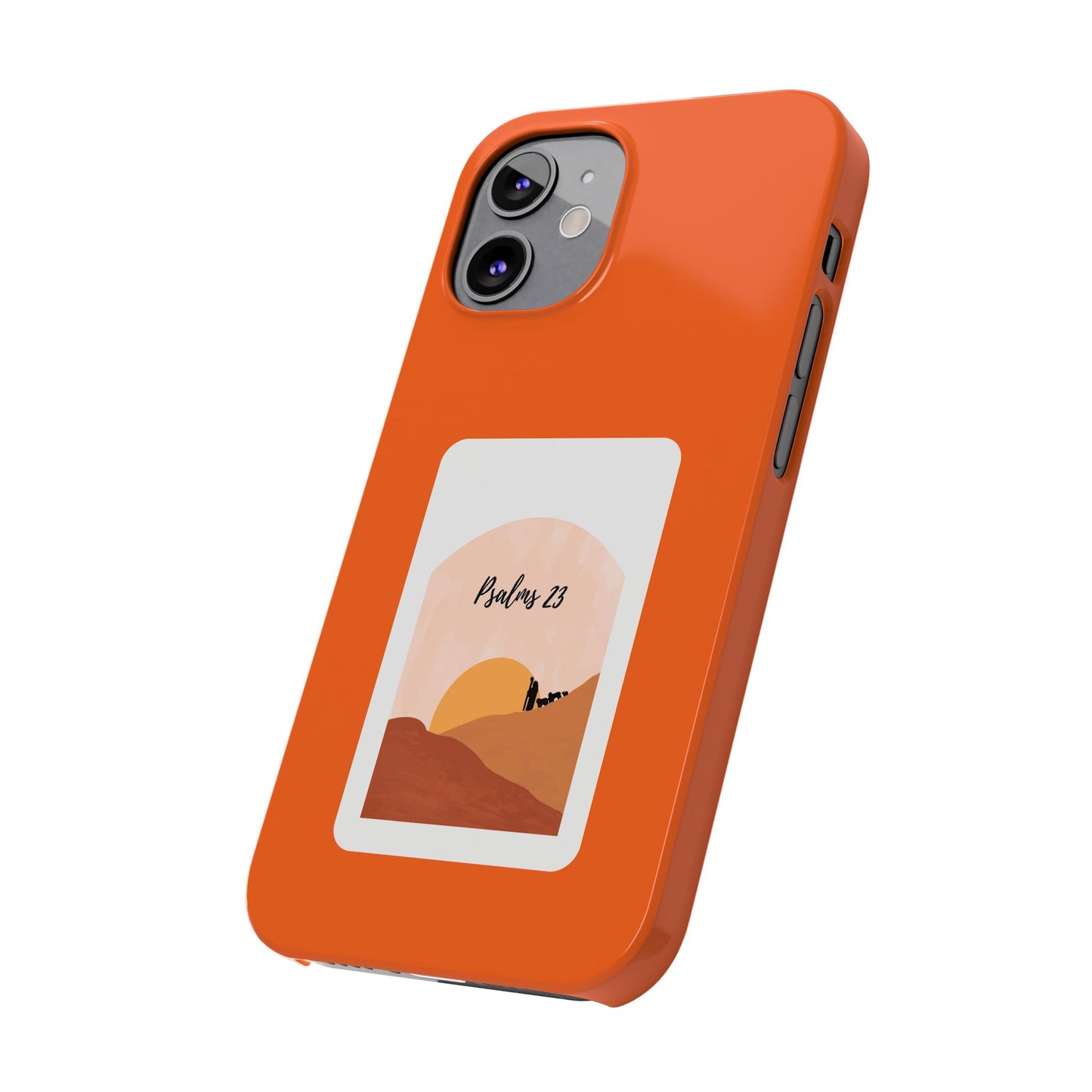 Dual-Layer Phone Case Inspired by Psalm 23 - #Orange