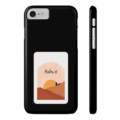 Dual-Layer Phone Case Inspired by Psalm 23 - #Black