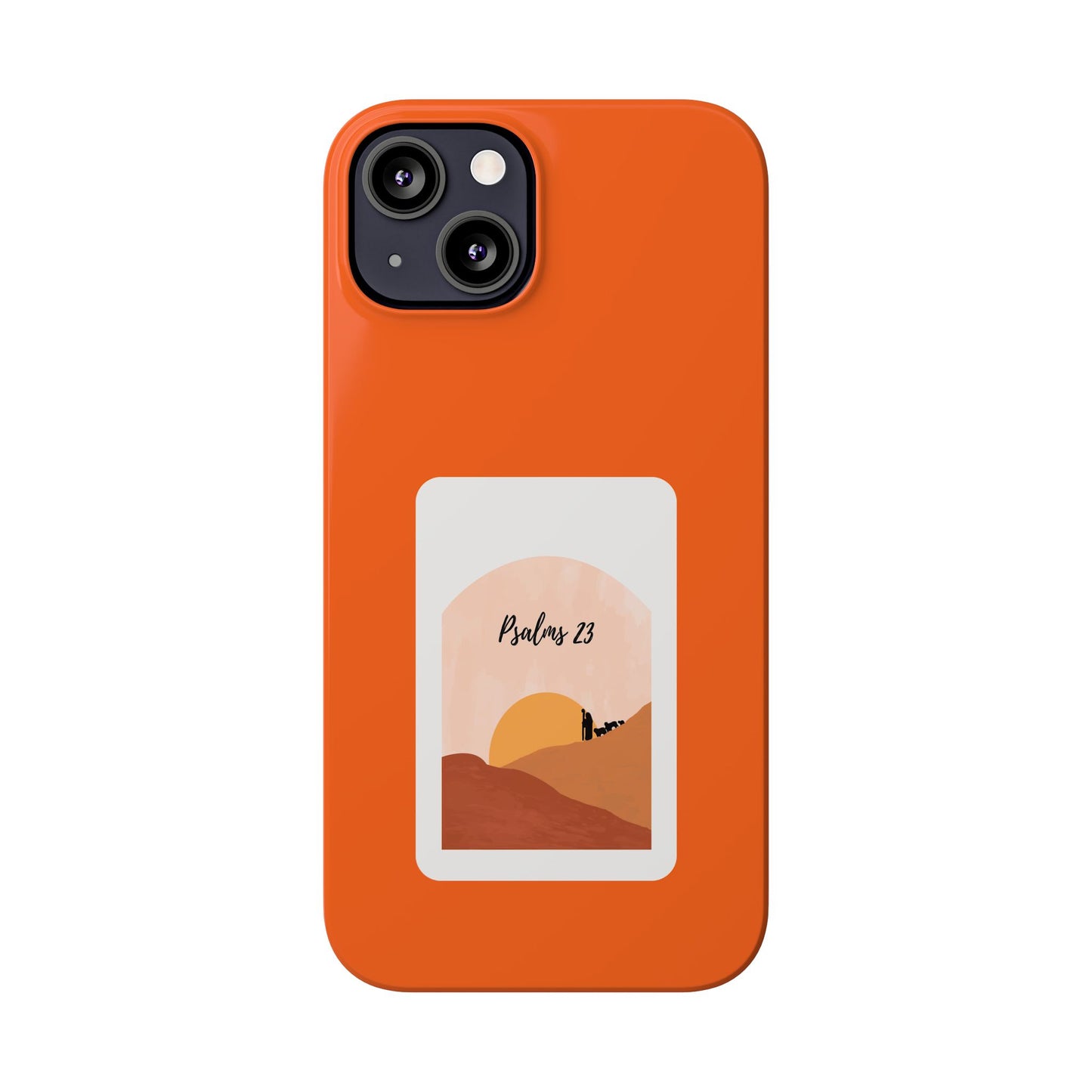 Dual-Layer Phone Case Inspired by Psalm 23 - #Orange