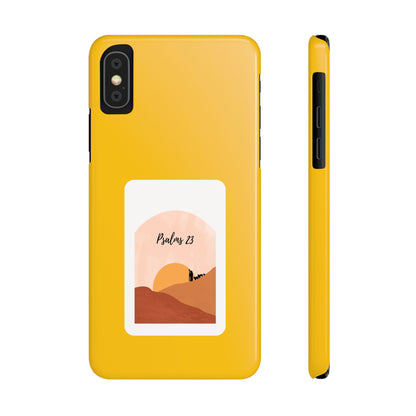 Dual-Layer Phone Case Inspired by Psalm 23 - #yellow