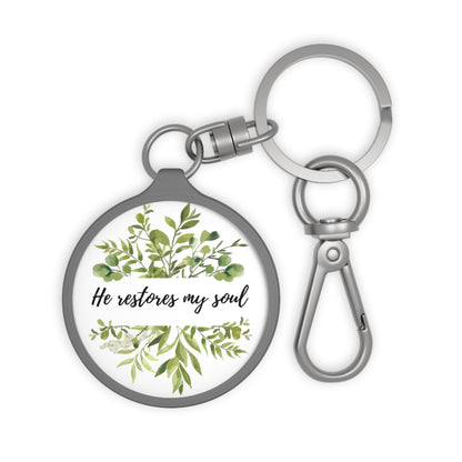 "He Restores My Soul" - Christian Keyring