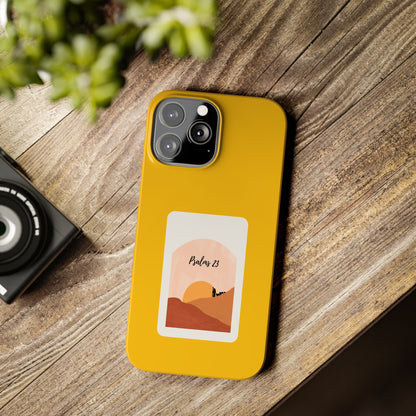 Dual-Layer Phone Case Inspired by Psalm 23 - #yellow