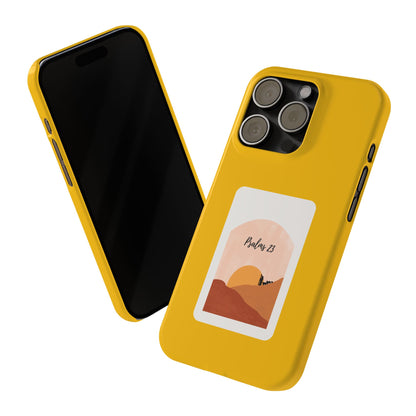 Dual-Layer Phone Case Inspired by Psalm 23 - #yellow