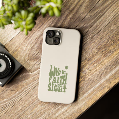 Live by Faith" Durable Phone Case – Trust in Every Moment