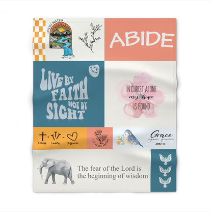 Patchwork Faith Throw Blanket - Biblical Design Collection