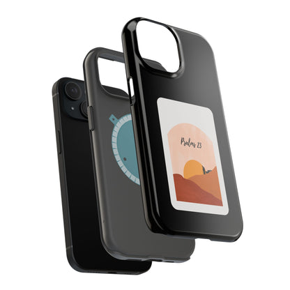 Dual-Layer Phone Case Inspired by Psalm 23 - #Black