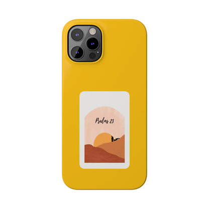 Dual-Layer Phone Case Inspired by Psalm 23 - #yellow