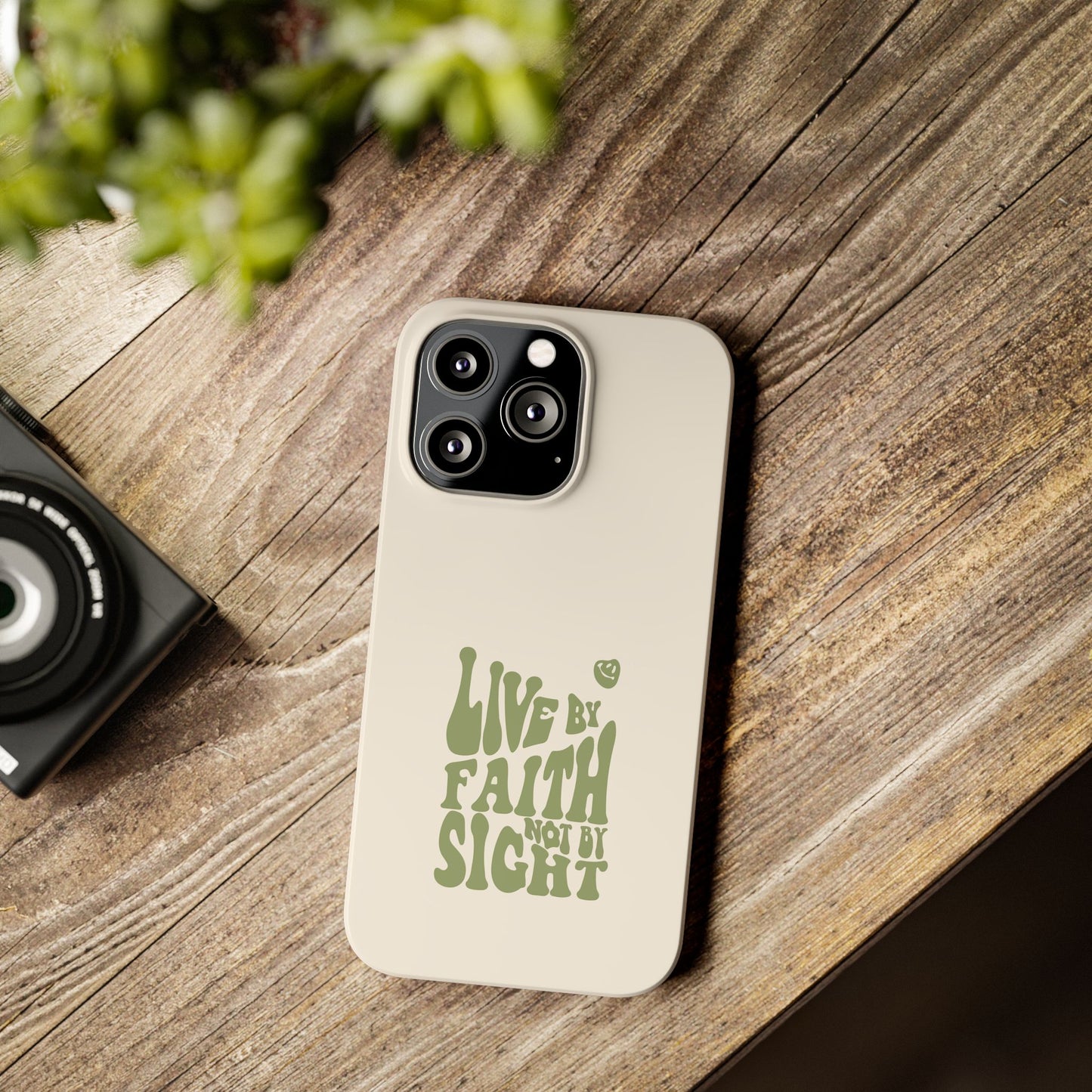 Live by Faith" Durable Phone Case – Trust in Every Moment