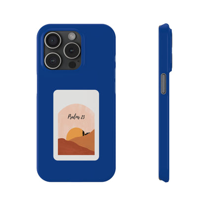 Dual-Layer Phone Case Inspired by Psalm 23 - #Darkblue